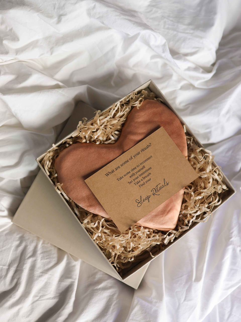 LIMITED EDITION HEART-SHAPED EYE PILLOW